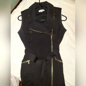 Calvin Klein Black Jacket with Gold Details